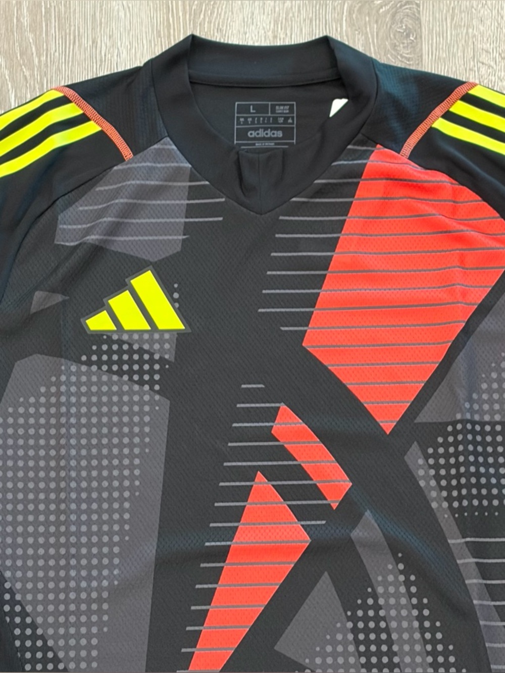 Adidas Tiro 24 Pro Goalkeeper Jersey Mens Large Black Soccer Goalie Shirt IN0423